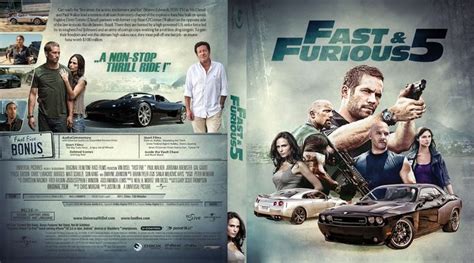 Fast Five 2011 Blu Ray Custom Cover Blu Ray Movies Thrill Ride Cover