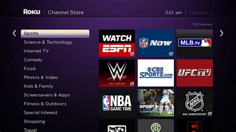 We provide links to other websites that utilize the embedded feature. Sports channels on Roku