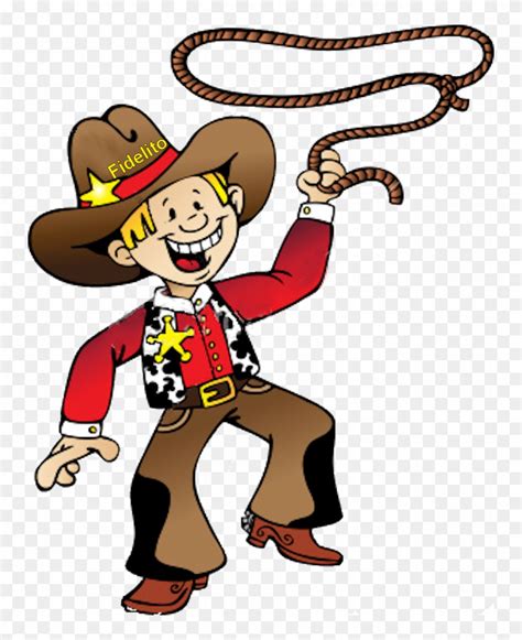 Cowboy Png Cartoon Cowboy With Lasso Free Transparent Png Clipart