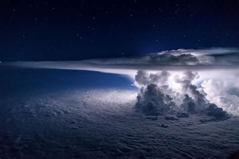 Cumulonimbus Fro 37000 Feet Nature Photographs Thunderstorms Clouds