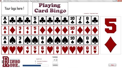Playing Card Bingo