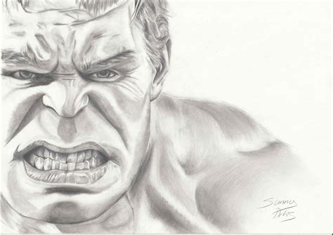 Drawing Of Hulk With Pencil Marvel Hulk Drawing Zeichnen Avangers Sunnyartis Tumblr