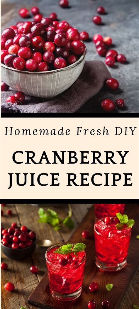 Homemade Sugar Free Cranberry Juice 4 Ways To Make It Recipe