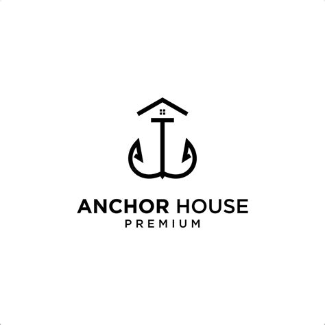 Premium Vector Anchor House Logo Design Vector