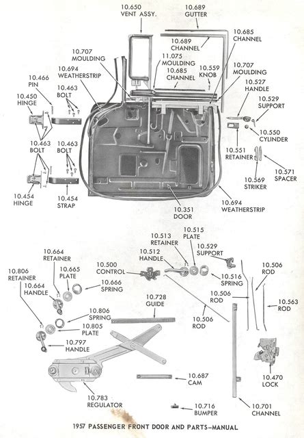 Door Glass Mechanism How To Reassemble 1955 Chevy 1956