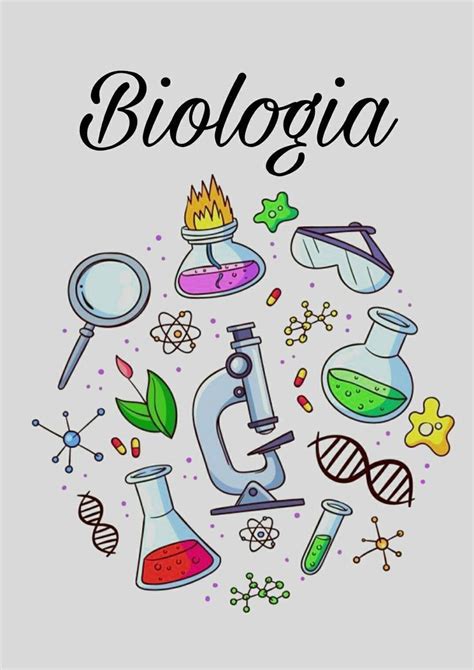 Portadas De Biología Science Doodles Biology Projects Book Cover