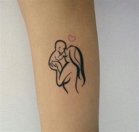 Mother And Child Tattoo Want This But Two Hearts To Represent My Two