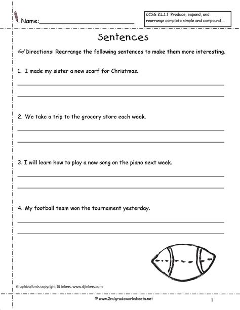Ixl.com has been visited by 100k+ users in the past month Second Grade Sentences Worksheets, CCSS 2.L.1.f Worksheets. | 2nd grade worksheets, Complex ...