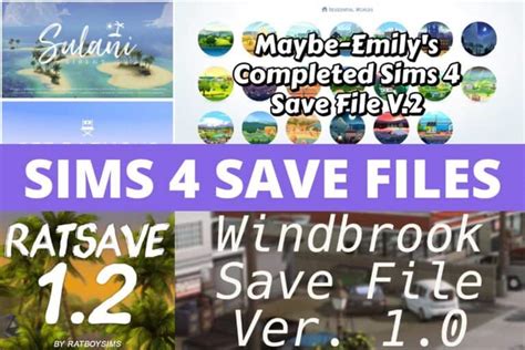 17 Sims 4 Save Files A Whole New World We Want Mods