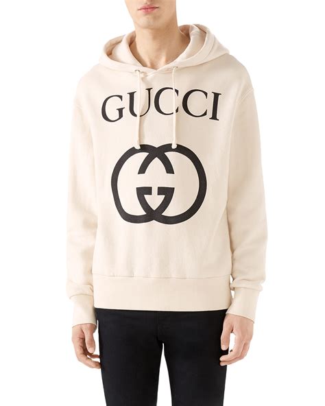 Gucci Mens Gg Logo Hoodie Sweatshirt Neiman Marcus