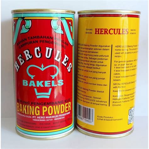 25kg & 15kg/zak import : Jual Baking Powder Hercules 450gr ( double acting ) - Kota ...