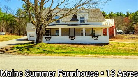 Maine Farmhouse For Sale | $335k | 13 Acres | Land For Sale in Maine