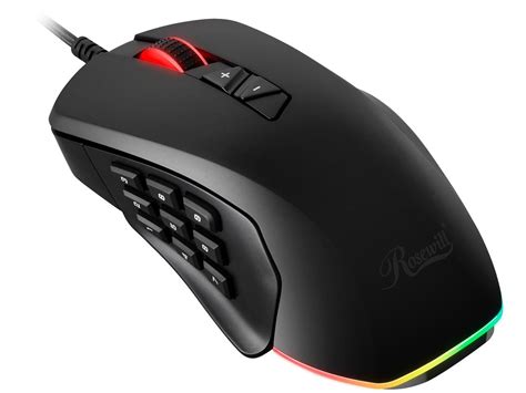 Rosewill Neon M63 Wired Gaming Mouse With Interchangeable Side Plates