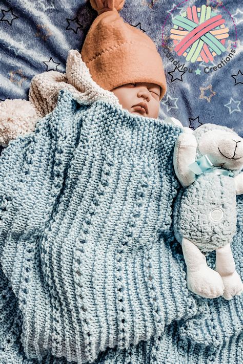 Cuddly Soft Baby Blanket Knit Pattern Easy Knitting Pattern Etsy