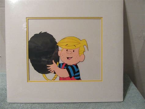 Dennis The Menace Cell Art Animation Artwork Cartoon Matted Picture
