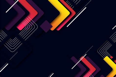 Download wallpaper keren 3d40 free desktop backgrounds source: Free Vector | Gradient geometric shapes on dark background