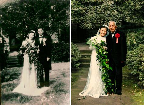 15 inseparable couples recreate their old photos