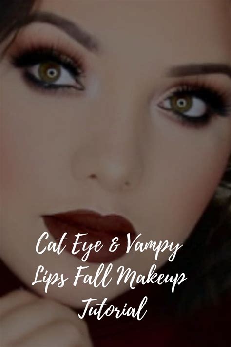 Cat Eye Vampy Lips Fall Makeup Tutorial FlawlessEnd
