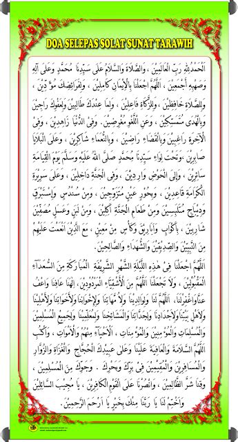 Doa selepas solat tarawih mp3 & mp4. BADAR SUCI: 07/31/11