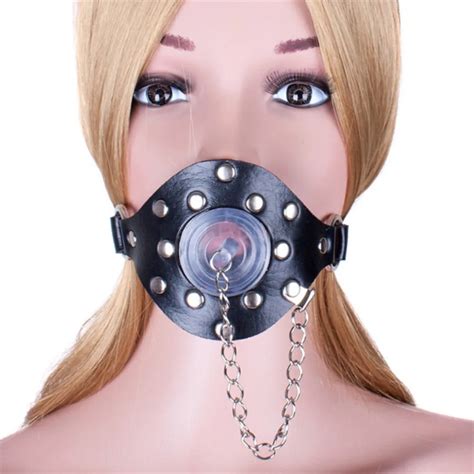 Davidsuorce Adult Toys Sex Toy Black Lockable Panel Gag With Removable