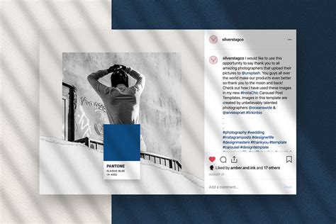 Instablue Minimal Instagram Posts Design Cuts