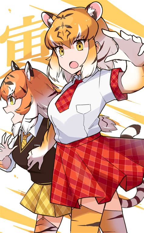 Tiger And Siberian Tiger Kemono Friends And 1 More Drawn By Nazono77