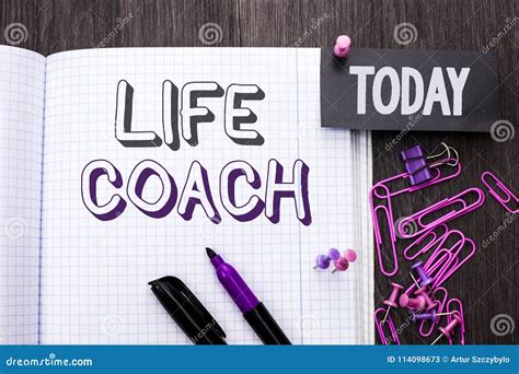 Handwriting Text Life Coach. Concept Meaning Mentoring Guiding Career
