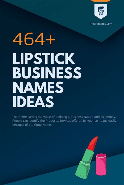 Maybe you would like to learn more about one of these? 372+Creative Lipstick Business Names Ideas | Small ...