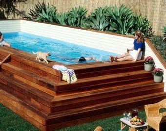 Call premier pools and spas of new orleans today at (855) in order to swim laps regularly, you might be thinking of building your own pool. Lap Pool and Deck Plans DIY In ground Pool Build Your Own Lap | Etsy in 2020 | Diy in ground ...