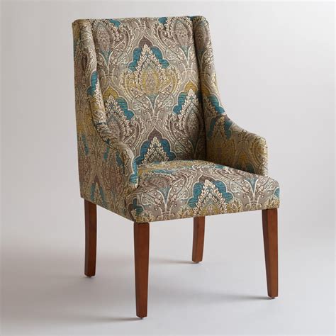 The rich upholstery comes in an array of solid hues rendered in linen or velvet as well as rich microfiber prints, allowing you to stylishly update your seating area or kitchen. Woven Jacquard Hayden Dining Chair | World Market | Dining ...