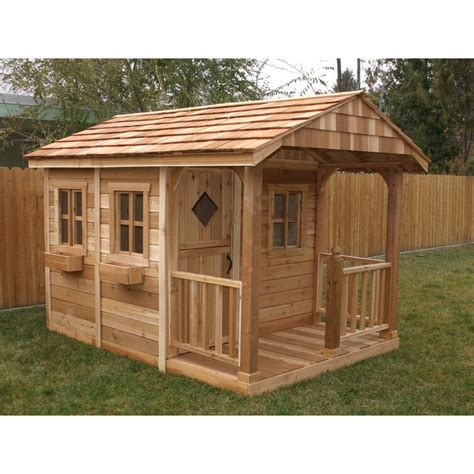 Outdoor Living Today 6 Ft W X 9 Ft D Sunflower Cedar Wood Playhouse