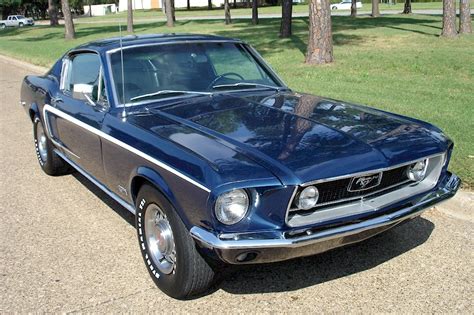 Presidential Blue 1968 Ford Mustang Gt Fastback