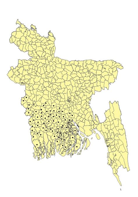 Map Of Bangladesh Showing The Survey Upazilas In The Feed The Future