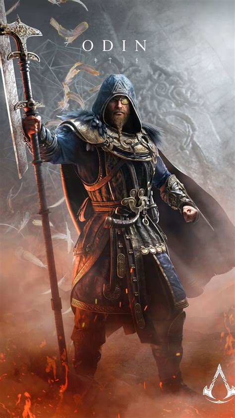 Assassins Creed Valhalla Dawn Of Ragnarok Video Game Odin Hd Phone