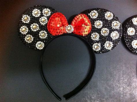 1 Sparkly Minnie Mouse Ears Minnie Mouse Ears Minnie Ears Minnie