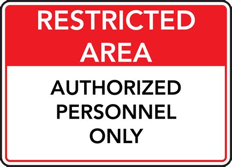Printable Authorized Personnel Only Sign Printable World Holiday