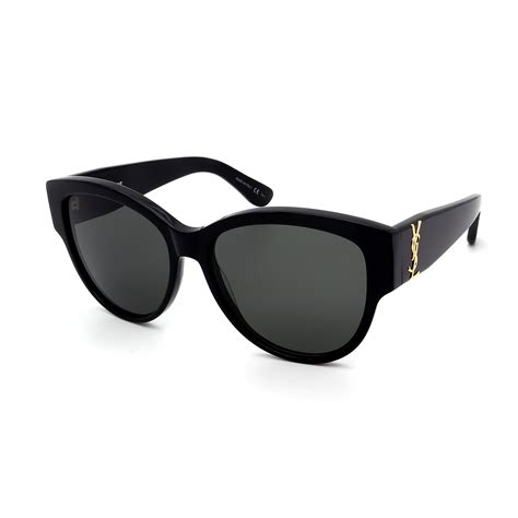 Womens Slm3 002 55 Sunglasses Black Saint Laurent Touch Of Modern