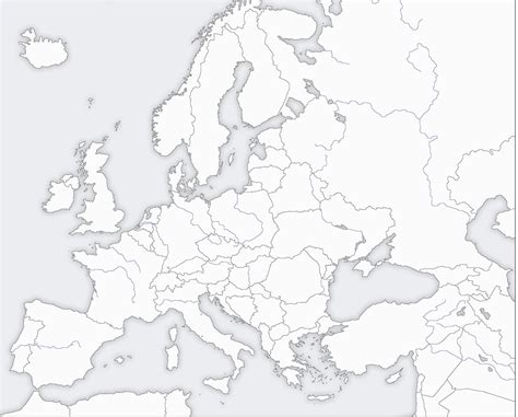 Blank Map Of Europe With Rivers Secretmuseum