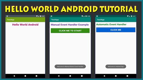 Hello World Android Studio Android Hello World Program Android