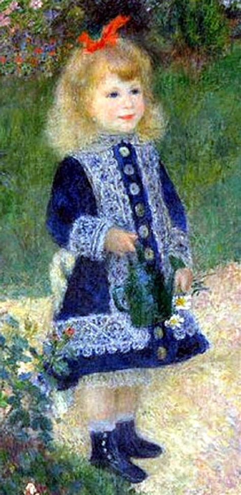 Auguste Renoir A Girl With A Watering Can French Garden Print Etsy