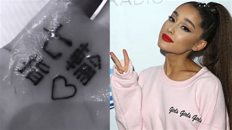 Ariana Grandes Tattoo Is Still Spelled Wrong Even After Fix The Uk