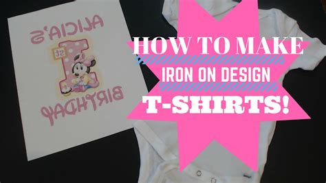 It's easy once you know how! How To IRON ON DESIGNS! Make onesies & t-shirts. Quick ...
