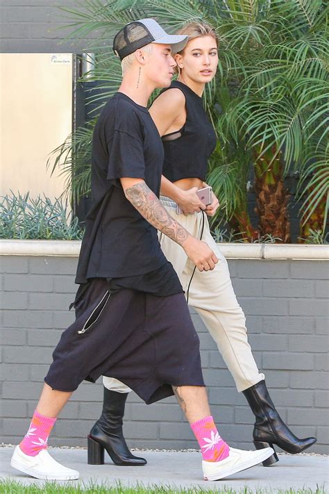 Watch:justin bieber got engaged to model hailey baldwin over the weekend, according to u.s. HAILEY BALDWIN and Justin Bieber Out in Beverly Hills 10 ...