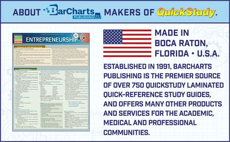 Entrepreneurship Quick Study Business Barcharts Inc 9781423225393
