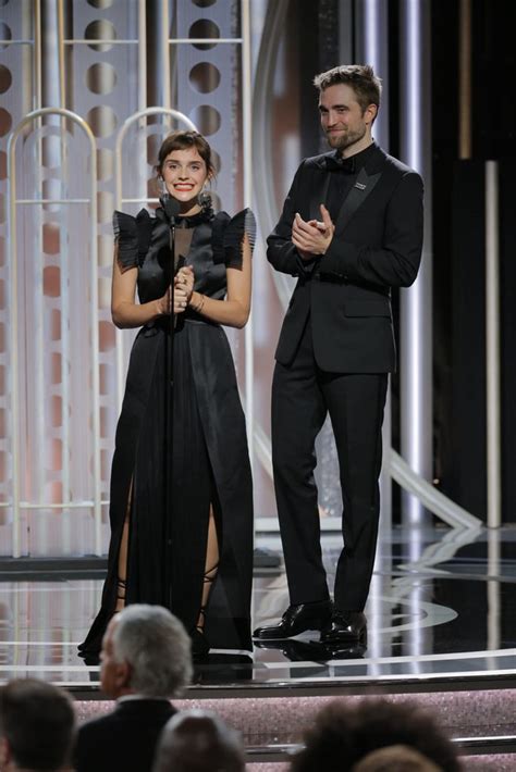 Emma Watson And Robert Pattinson At Golden Globes 2018 Popsugar