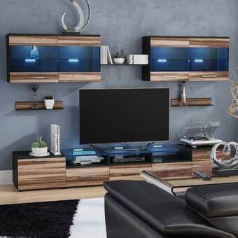 Julius floating entertainment center for tvs up to 60 inches. Priebe Entertainment Center for TVs up to 75" | Modern ...