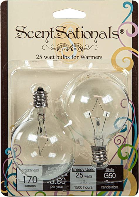 25w Wax Warmer Bulbs 25 Watt Light Bulb Candelabra E12 Base Clear