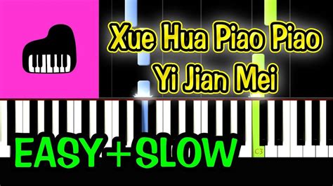 Xue Hua Piao Piao Yi Jian Mei Piano Tutorial Easy Slow Only Piano