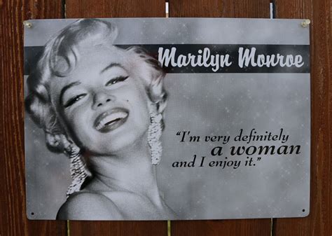 Marilyn Monroe Woman Quote Tin Sign Blond Bombshell Classic Hollywood Pin Up Ebay