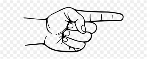 My Pointing Finger Pointing Hand Cartoon Png Clipart
